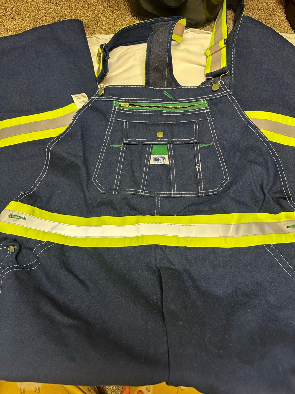 Liberty Bib Overalls with Safety Reflective Stripes